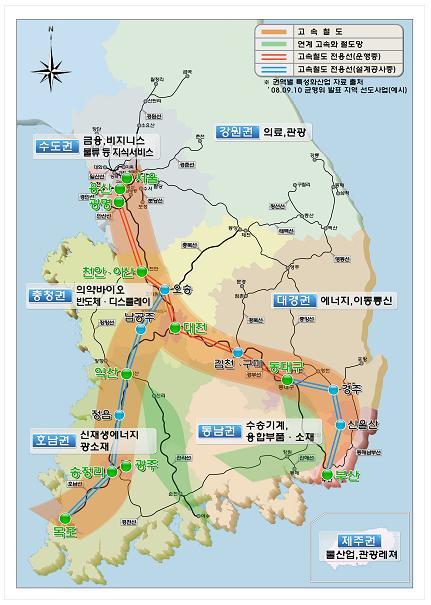 산업분석 구축하겠다고밝힌바있다. 이명박대통령도이날참석해 도로는한계에와있다. 철도를통 해전국을 1 시간 30 분시대로만들어야한다 며철도의중요성을강조했다. 이번전략은철도라는녹색교통기술의발전과활용을통해지역거점을연결하고, 육성하여지역발전계획을실질적으로지원함으로써국가경쟁력을강화해나가겠다는국가적비전제시라는점에주목해야한다.