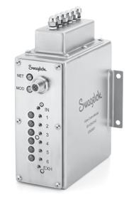 654 표면장착용액세서리 디지털밸브제어모듈 (VCM) Swagelok VCM 은정교한제어및감시시스템을사용하여최대 6
