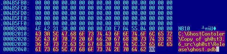 Rifdoor 악성코드변형에따른 PDB 정보는다음과같다. PDB 정보 C:\Users\C8\Desktop\rifle\Release\rifle.