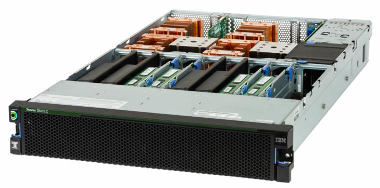 2. 제안장비세부규격 > GPU 서버 IBM Minsky 코드네임 Minsky Pascal GPU 를탑재한세계최초의상용서버 2016 년현재, GPU-GPU 는물론 GPU-CPU 도 NVLink 로연결된유일한상용서버 IBM GPU 서버코드네임 Minsky 항목 POWER8 processor (3.3GHz 8-core or 2.