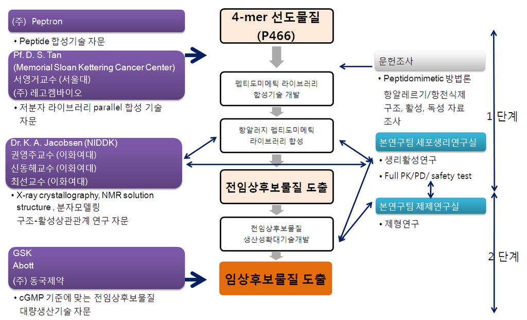 crystallography, NMR solution structure를확보하고, 분자모델링기법을이용하여선도물질의최적화를진행함. 이과정에서포항가속기와한국과학기술연구원 (KIST) 또는한국기초과학지원연구원 (KRSI) 의 900 MHz NMR을이용할계획임.