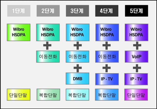 < 그림 11> 모바일 VoIP 진화단계 < 출처 : KISDI, 2006> 나.