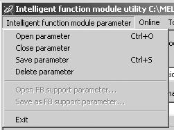 5. 유틸리티패키지 (GX Configurator-AD) (2) 화면커맨드버튼설명 Intelligent function module parameter 탭, FB support parameter 탭공통 Delete Exit 선택된모듈의초기설정및자동리프레시설정을삭제합니다.