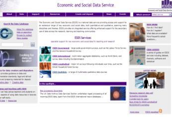II. 주요데이터아카이브 (2) 해외아카이브 (2) ESDS(Economic and Social Data Service) http://www.esds.ac.