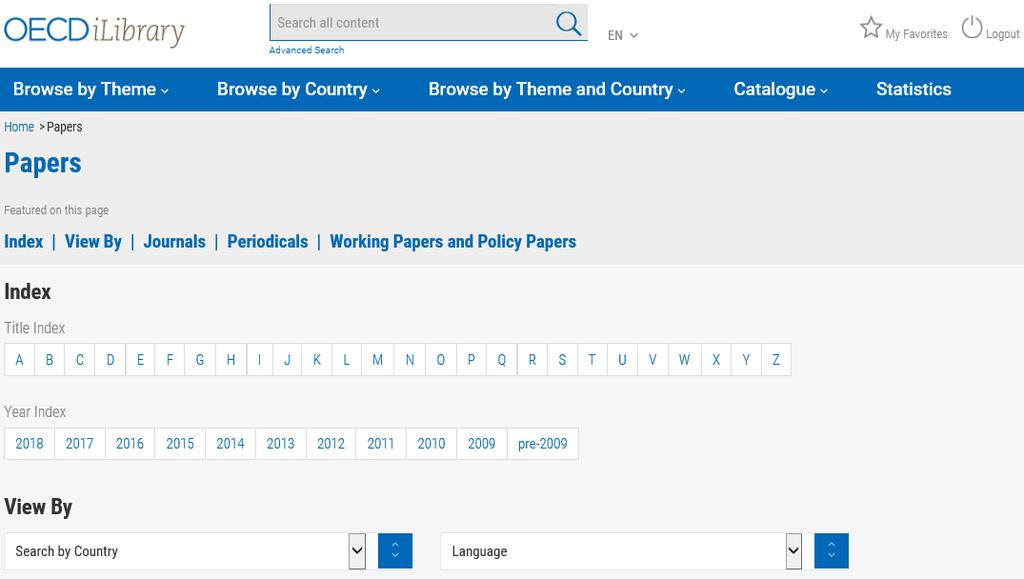 Papers http://www.oecd-ilibrary.