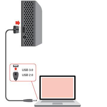 포함된 USB 케이블의 USB A 형끝부분을컴퓨터의호환되는포트에연결합니다. 3단계 - 등록및소프트웨어 장치와관련한최신뉴스를받아볼수있게 Seagate Backup Plus Desktop 을등록하십시오. 간단한몇가지단계를통해장치를등록하고 Seagate 소프트웨어를설치할수있습니다.