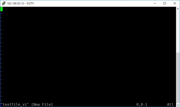 2018/03/15 06:35 5/22 $ sudo apt-get install vim 1. 열기 파일을 열거나 없는 파일을 새로 만들기 위해선 다음 명령어를 입력합니다. $ vi textfile 2.