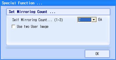 Self Mirroring Count 가 1 이상이면 Multi-C 기능이사용됩니다. [ 주의 1] - Windows NT 4.