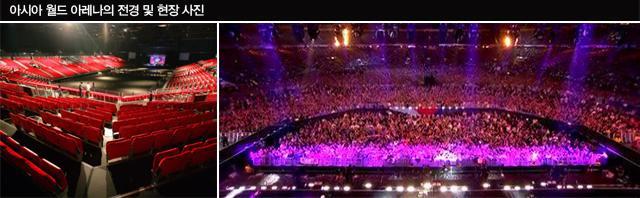 메디슨스퀘어가든 (Madison Square Garden) 은맨해튼중심부에위치하고있는복합공연장시설로, 아레나외에도 WaMu Theater, Radio City Music Hall, Beacon theater, Chicago Theater 등부속시설을통해 세계에서가장유명한아레나 '