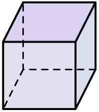 2 정사각형모양의면 개로둘러싸인도형입니다.