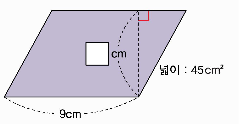 다각형 ( 평행사변형, 삼각형 ) 의넓이 기본 5 안에알맞은수를써넣으시오.