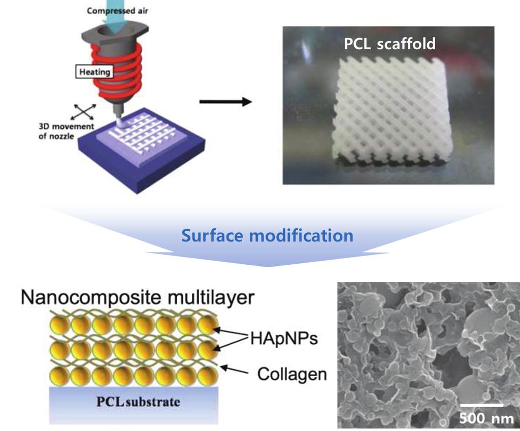 한국정밀공학회지제 31 권 12 호 pp. 1067-1076 December 2014 / 1072 Fig. 10 3D printing system integrated with UV-LED and fabrication of heart valve (Scale bar = 1 cm) 28 Fig.