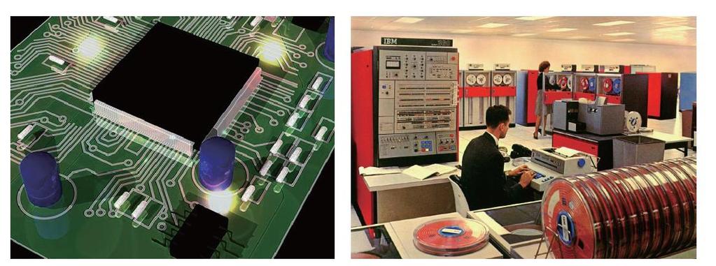 컴퓨터의세대별분류 제 3 세대컴퓨터 (1964 년 ~1970 년 ) 기억소자로집적회로사용