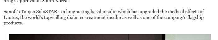 33 Toujeo vs Lantus Toujeo was approved by KFDA in August, enabling