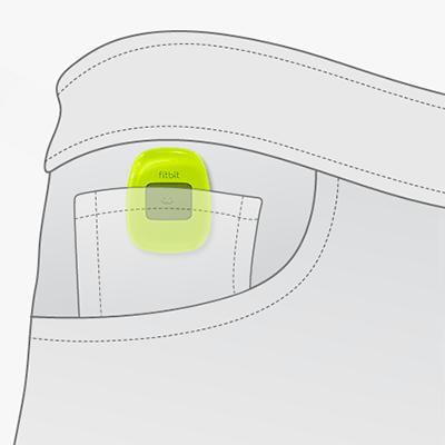 Zip 은피부에직접접촉하여착용하도록설계되지않았습니다. 브라또는손목에클립으로착용할때는항상실리콘홀더를사용해디스플레이를바깥쪽으로향하도록하세요. Zip 을브라안에착용하지마세요.