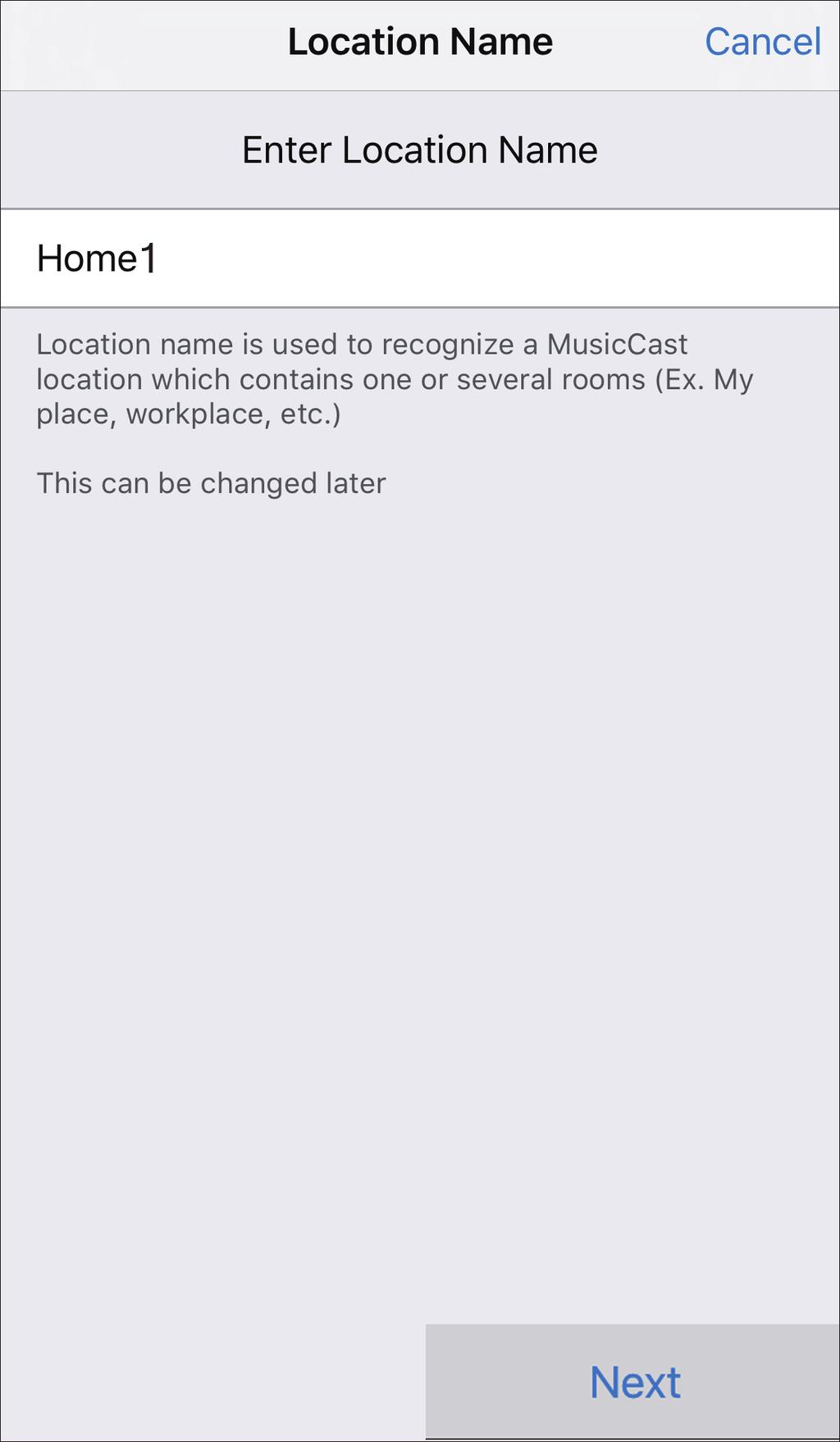 6 기기를 MusicCast 가능장치로등록하려면다음항목을구성합니다.