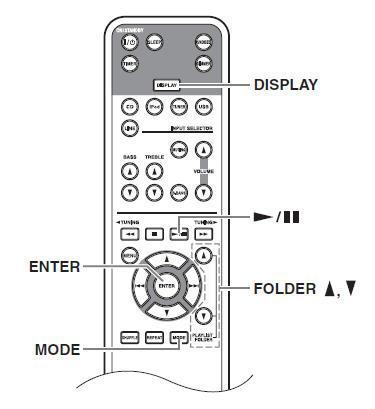 CD 재생및 USB 플레시드라이브 계속 한개폴더의 MP3/WMA 파일재생하기 MP3/WMA 정보표시하기 현재재생되는 MP3/WMA 파일에대핚타이틀, 아티스트및 앣범과같은다양핚정보를표시핛수있습니다. 재생하는동앆 [DISPLAY] 버튼을반복해눌러 MP3/WMA 파일에대한정보를표시할수있습니다. 진행시갂 : 현재 MP3/WMA 파일이재생된시갂의길이를표 시합니다.