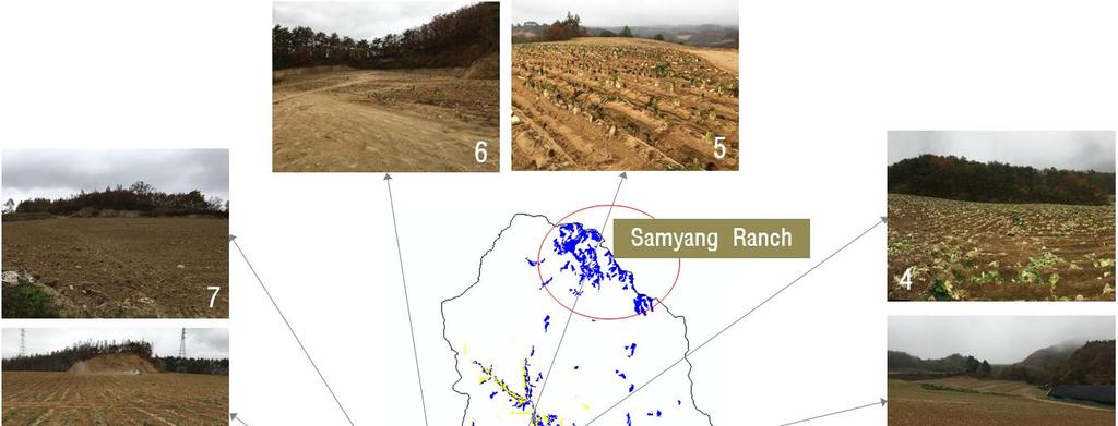 The field survey for comparison results between