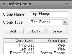 - Group Name에서는 Deine Group에서정의된그룹종류를선택할수있습니다.