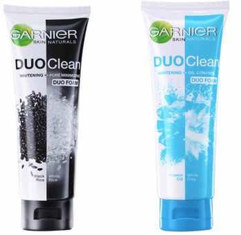 왼쪽부터 ) Garnier Duo Clean 'Whitening+Pore Minimizing', 'Whitening+Oil Control Foam < 동림신문운 에서소개한유수분밸런싱클렌징폼 > 모공케어로피지과다분비를막다 - 모공전문가