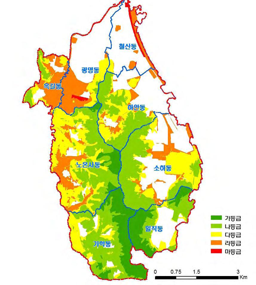 l 2030 년광명도시기본계획 l 2. 개발가능지검토 가.