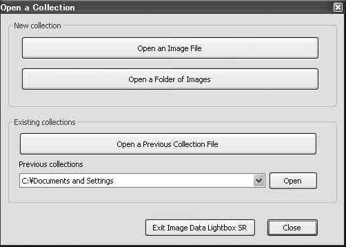 "Image Data Lightbox SR" 의사용 "Image Data Lightbox SR" 의개요 "Image Data Lightbox SR" 를사용하면다음과같은조작을할수있습니다. 이카메라에서촬영한 RAW/JPEG 화상의표시및비교. 화상의등급을 5 단계로설정. "Image Data Converter SR" 에서의화상의표시및조절.