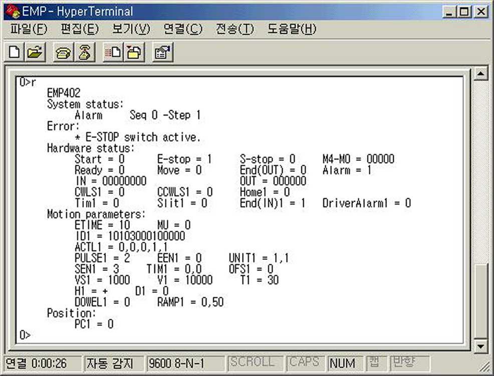 R R (1 2) (1 2) System status: Error: Hardware