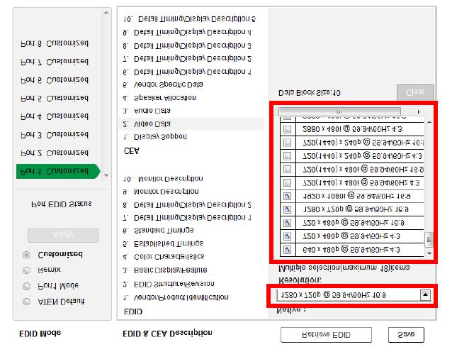 비디오데이터 이화면은 PC 모니터외에다른장치에서지원할수도있는추가비디오해상도 / 타이밍을 표시합니다. ( 예 : 1080i) 연결된디스플레이장치의원래해상도를선택하십시오.