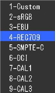 2-3. Color Adjustment To select the display mode (Color Mode) Color Mode allows you to select easily the adequate mode suitable for the monitor s application.