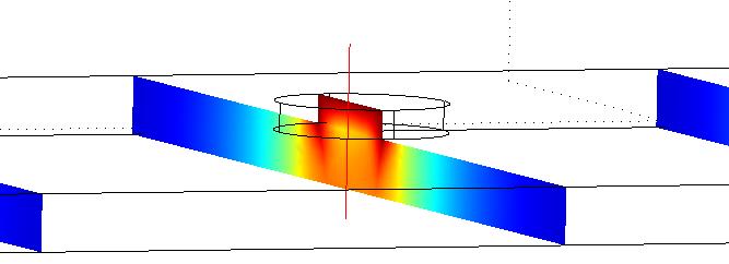 8] LED Point Temperature Distribution of COH Type 그림 8은 LED Module의시뮬레이션결과방열판을통과하는위치에따라 Max. 약 88 ~ Min. 약 67 에서온도가안정이됨을확인하였으며, COB Type과비교하여 Max. 온도는약 10 차이가나지만, Min. 온도에서약 5 정도로격차가감소함을확인하였다.