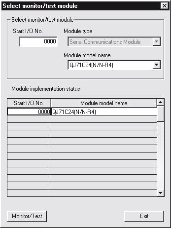 8 유틸리티패키지 (GX Configurator-SC) 온라인조작을하는경우 도구모음에서 [Online]-[Monitor /test] 를선택한다.
