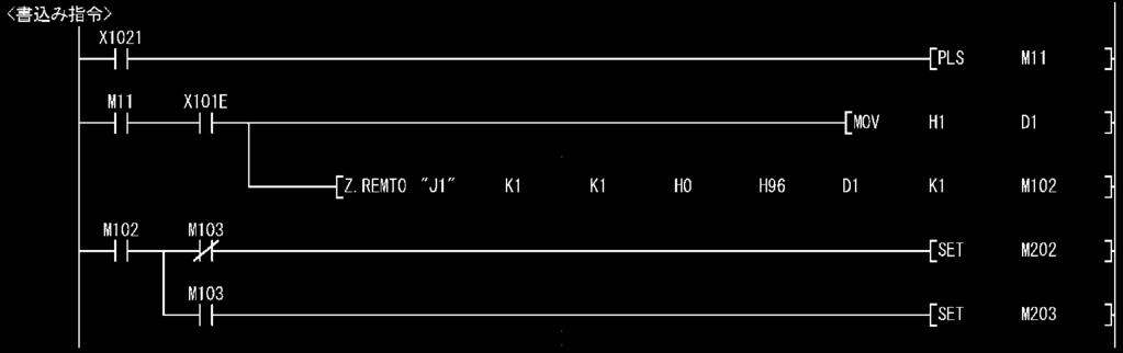 (a) 사용자가사용하는디바이스ㆍ읽기 / 쓰기지령ㆍㆍㆍㆍㆍㆍㆍㆍㆍㆍㆍㆍㆍㆍㆍ X1020, X1021 ㆍ읽기 / 쓰기지령펄스신호ㆍㆍㆍㆍㆍㆍㆍㆍㆍㆍ M10, M11 ㆍ REMFR/REMTO 명령의완료디바이스ㆍㆍㆍㆍㆍㆍ M100~103 ㆍ REMFR/REMTO 명령의정상 / 이상완료플래그ㆍㆍ M200~203 ㆍ워드 /