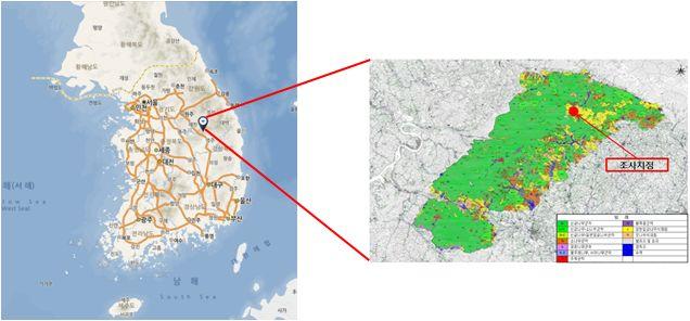 2. 방사대상지선정에따른식물상연구 가. 연구의목적다른야생동물과마찬가지로여우생존에있어서서식지의식물상은매우중요하다. 식물상은크게두가지의미에서야생동물에게중요하게여겨지는데그첫번째는식물상에따라서여우의서식지가결정된다는것이며, 두번째는식물상에따라서여우의먹이자원인설치류와식물의열매가달라진다는것이다.