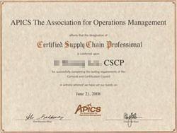 01 CSCP 란? CSCP(Certified Supply Chain Professional) 는국제적으로인정받는 Supply Chain 국제공인자격프로그램으로 CPIM 의주관기관인 APICS 사에서 2005 년부터시행하고있는국제공인 SCM 자격인증제도입니다.