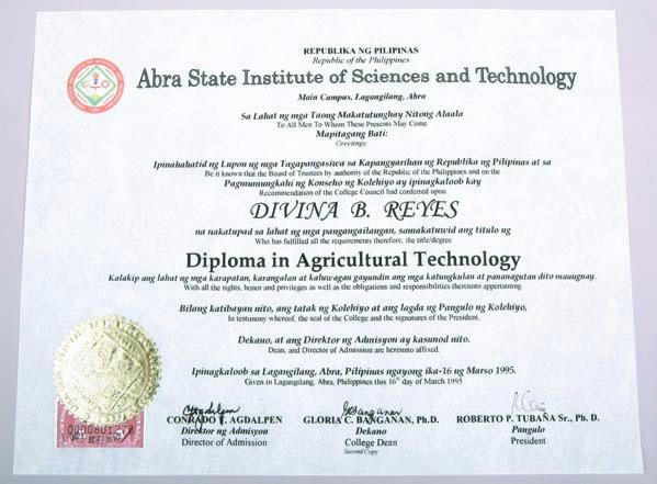 Certificate 33x24 1993