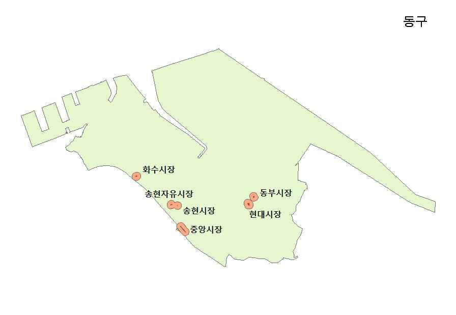 그림 2-7> 동구전통시장 자료 :