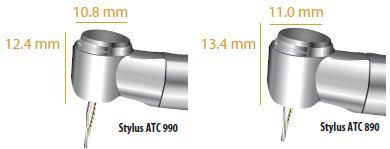 Stylus ATC 핸드피스는사용자친화적으로디자인되어경량,