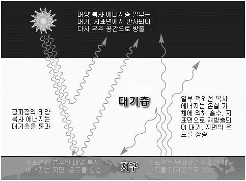 Ⅵ. 교사용자료 온실효과란무엇일까? 비닐하우스 ( 온실 ) 의비닐과유리가바깥에서들어온태양열을하우스안에가두어둠으로서하우스안의공기를따뜻하게유지하기때문이다.