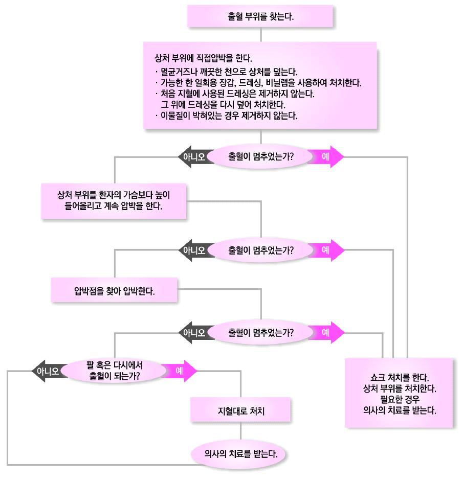 2) 출혈의조치절차 Ⅳ.