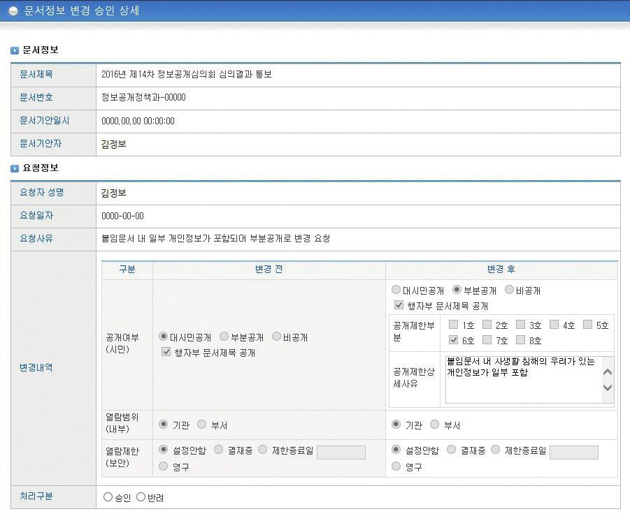 메모보고가접수되면해당건을선택하여요청내용확인 2-5.