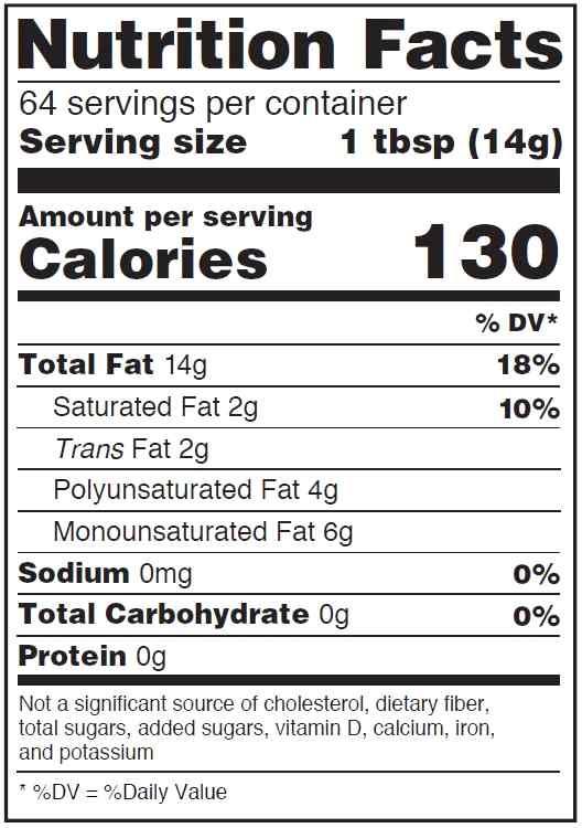 단순화된서식 (Simplified Format) 영양정보를표기하려는식품이칼로리, 총지방, 포화지방, 트랜스지방, 콜레스테롤, 나트륨, 총탄수화물, 식이섬유, 총당류, 단백질,