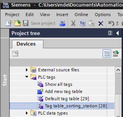 7.4 아날로그신호를포함하도록태그테이블확장 fi Tag table_sorting station