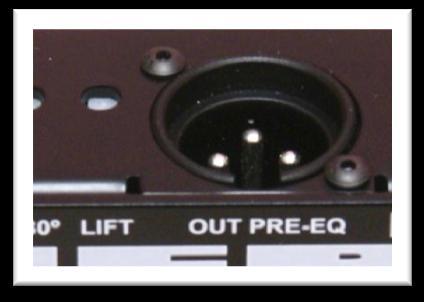 4. 필터, EQ Pre-EQ 출력, 로우컷 / 노치필터 Pre-EQ 밸런스드 XLR 출력 이출력단은사실액티브 DI 입니다. 믹싱 / 레코딩시스템이이해하기쉬운 600ohm, 마이크레벨신호를출력합니다.