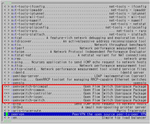 OpenWRT 기반 WiFi 액세스네트워크구축매뉴얼 그림 A10.3. OpenVswitch menuconfig A10.3.2. 네트워크및 SDN 설정 Openwrt 내에서 OpenSwitch 를통한통신을하기위해기본적인 LAN,WAN 설정이 외에도아래의설정을 /etc/config/network 에추가하여야한다.