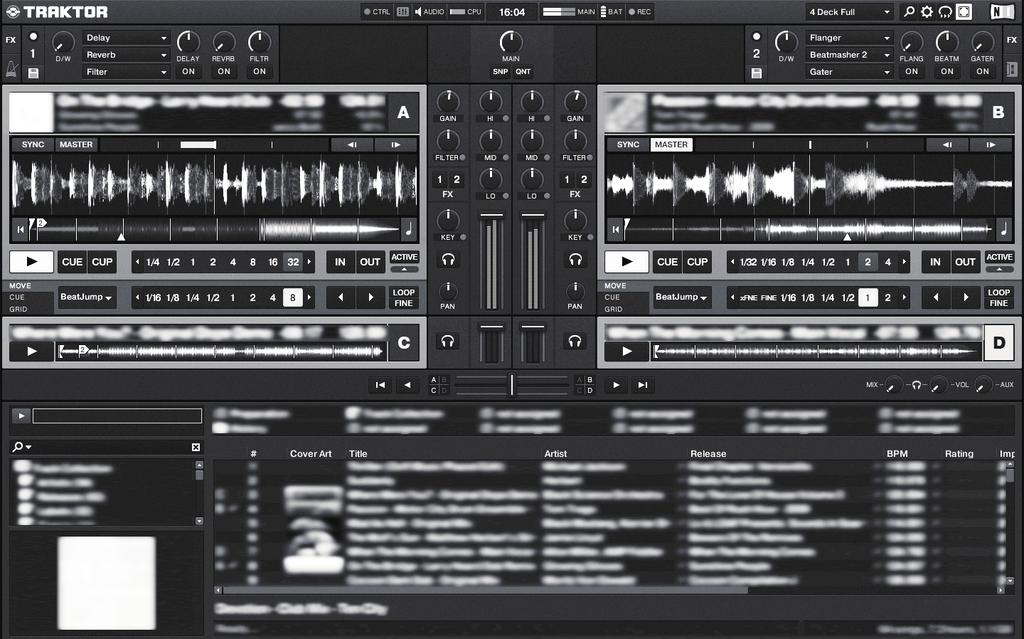 IN ADJUST SFT ADVANCED CHAINED OUT ADJUST ACTIVE MOVE HOT CUE FILTER SYNC OFF LOAD MASTER ON 0 9 8 7 6 0 SYNC TREE LOAD OFF ON MASTER CUE MASTER PUSH FAVORITES LOAD SYNC OFF ON MASTER 0 9 8 7 6 0