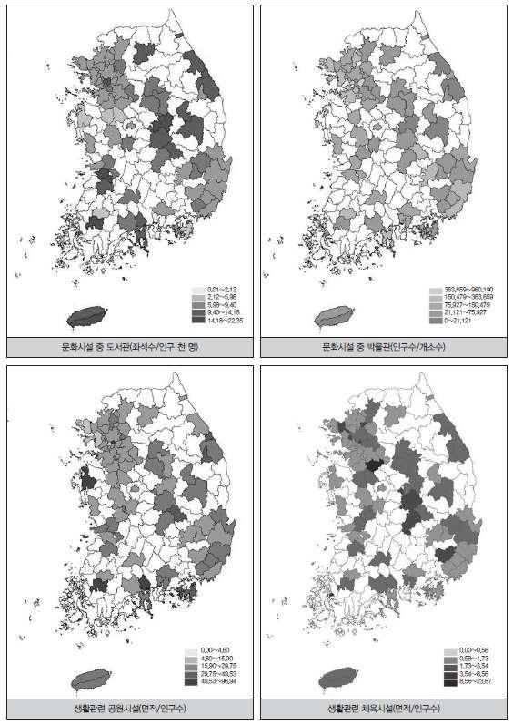 < 그림 5-27> 생활여가공간현황 출처 : 조판기외