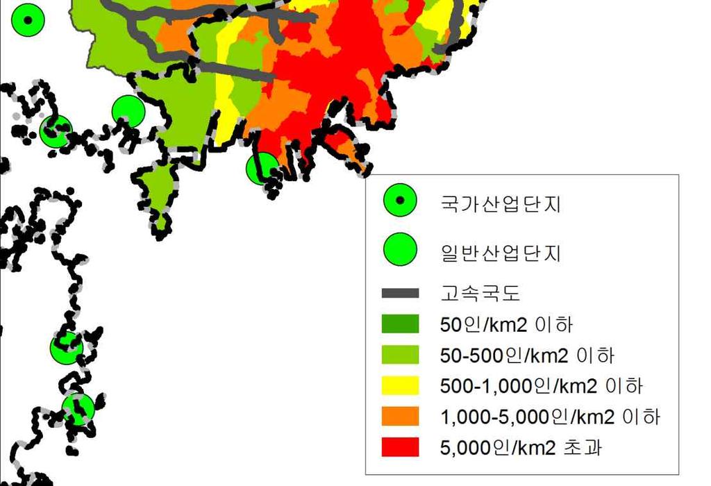 주변의 김해, 양산 등 주변지역으로 이전 - 종사자의 대부분이 부산시에