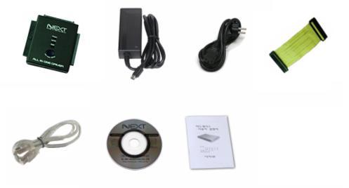 제 1 장기기의구성품및사양 기기의구성품 ( 구성품분실시반품이불가능합니다.) 제품본체전원공급장치전원케이블 IDE 용케이블 USB 케이블드라이버 CD 설명서 1.