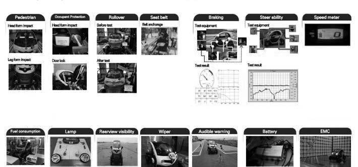 17 년도주요성과 Passive safety tests Active safety tests Performance tests < 그림 4> 초소형자동차안전기준도출을위해수행된주요시험 시험및결과분석에근거한안전기준 ( 안 ) 검토방향은다음과같다.