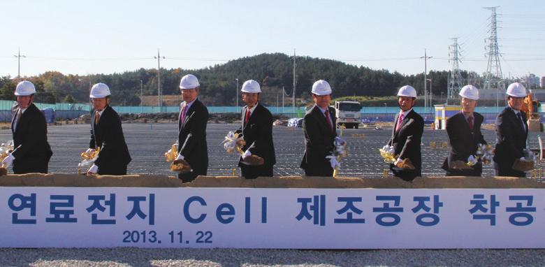 30 POSCO ENERGY Economic Value World Best Green Energy Company 31 독자적인사업체계구축 Cell 제조공장착공 포스코에너지는연료전지의독자적사업기반을구축하기위해노력하고있습니다.